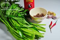 虾酱空心菜的做法图解1