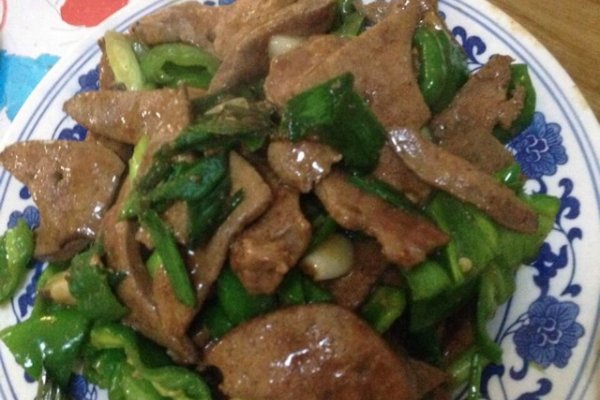 小炒猪肝的做法