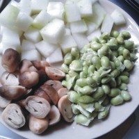 毛豆子炒冬瓜的做法图解2