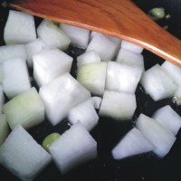 毛豆子炒冬瓜的做法图解5