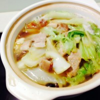 白菜猪肉炖粉条的做法图解4