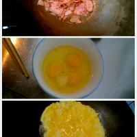 私房 . 培根蛋炒蒜苔的做法图解2