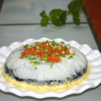 三色蒸蛋的做法图解7