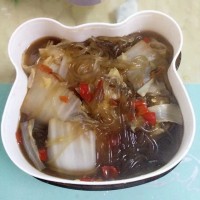 酸辣大白菜烩粉条的做法图解1