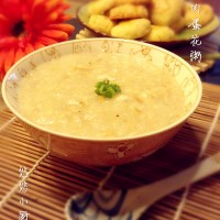 营养早餐~鸡肉蛋花粥的做法图解7