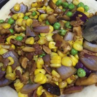 玉米培根披萨的做法图解6