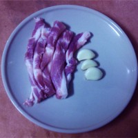 上海青炒肉的做法的做法图解2