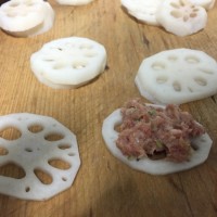 炸藕盒的做法图解3