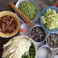 豌豆虾仁的做法图解2