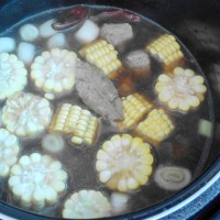 玉米炖牛腩的做法图解8