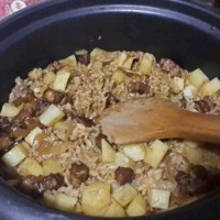 电饭锅红烧肉焖饭的做法图解6
