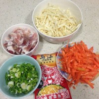 时蔬榨菜的做法图解1