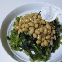雪里红拌黄豆的做法图解6