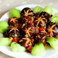 油菜香菇的做法图解1