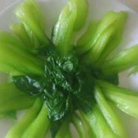 油菜香菇的做法图解2