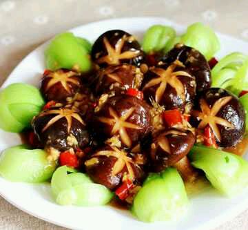 油菜香菇的做法