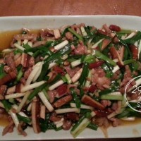 韭菜炒豆腐干的做法图解3