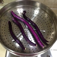 凉拌蒸茄子的做法图解5