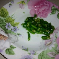 尖椒炒藕片的做法图解3