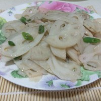 尖椒炒藕片的做法图解6