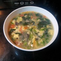 菠菜粉丝蛋汤的做法图解3