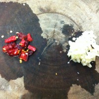 肉片干椒炒花菜的做法图解4