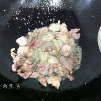 肉片干椒炒花菜的做法图解6