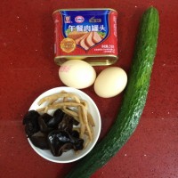 午餐肉版木须肉(苜蓿肉)的做法图解1