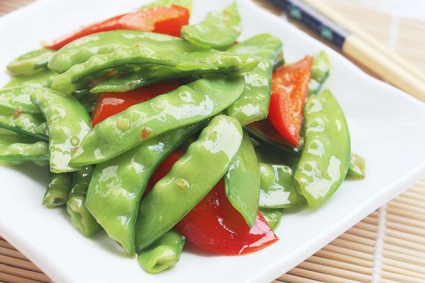 红椒炒扁豆-冬季暖身的做法