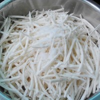 香煎芋丝糕的做法图解2