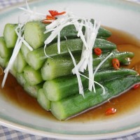 变厨神白灼秋葵的做法图解9
