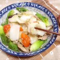 鲜美泡菜肉片炒年糕的做法图解11