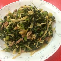 雪里蕻冬笋炒肉丝的做法图解8