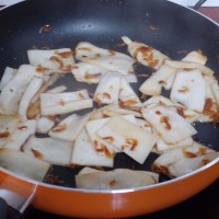 虾米炒杏鲍菇的做法图解4