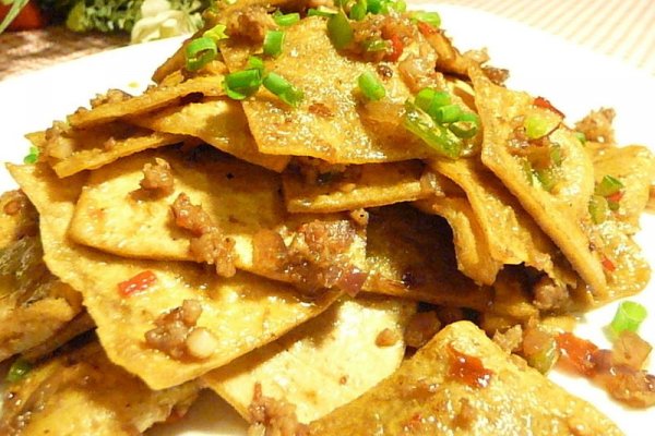 孜然豆腐皮的做法