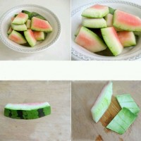 凉拌西瓜皮的做法图解1