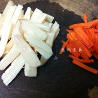 藕条炒豆角的做法图解2