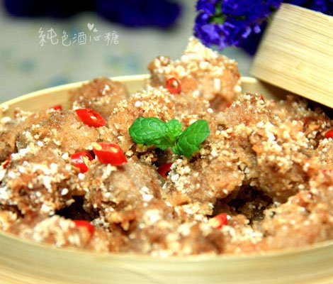 微波炉版粉蒸羊肉的做法
