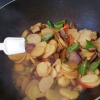 土豆腊肉片的做法图解11