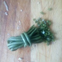 肉沫酸豆角炒酸豇豆的做法图解2