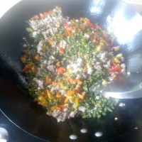 肉沫酸豆角炒酸豇豆的做法图解7