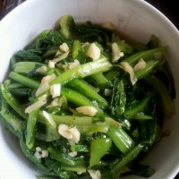 蒜蓉油麦菜的做法图解1
