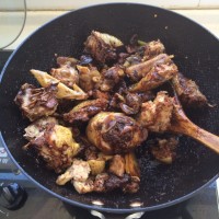 猪肉焖鸡肉的做法图解4