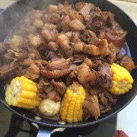 猪肉焖鸡肉的做法图解5