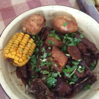 猪肉焖鸡肉的做法图解6