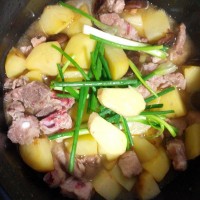 土豆炖排骨的做法图解4