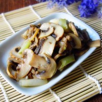 葱爆蚝汁口蘑的做法图解7