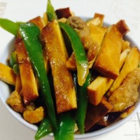 湖南特色家常菜--烟熏香干炒肉丝的做法图解9