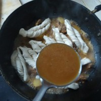 排骨土豆粘卷子~的做法图解16