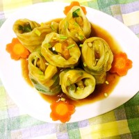 小清新白菜卷的做法图解4